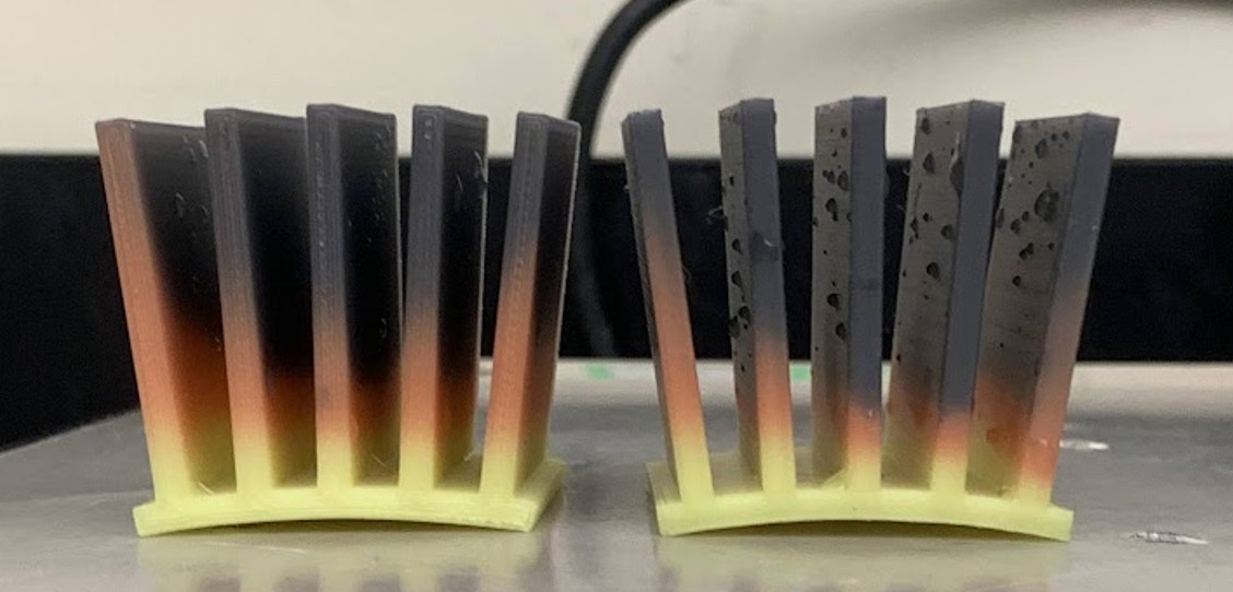 Iron oxide samples showing thermal properties