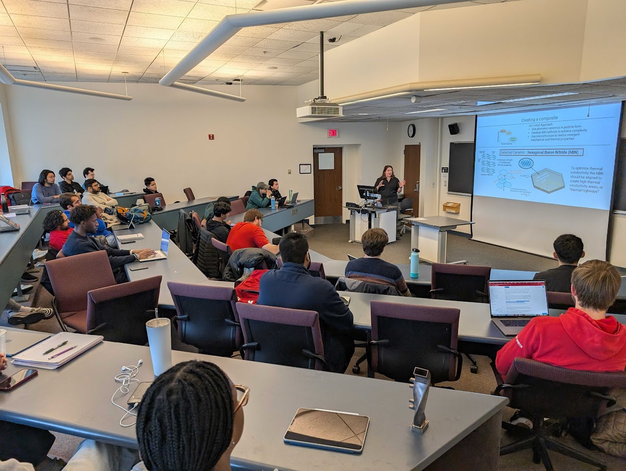 Echo teaching in classroom with students